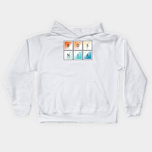 Bosnia Table of Elements Kids Hoodie